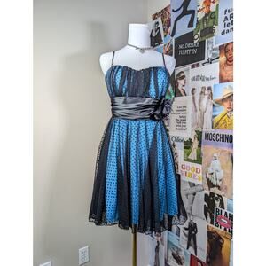 Y2k Blue Tulle Dress
